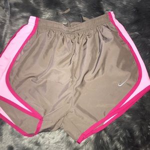 Nike running shorts.